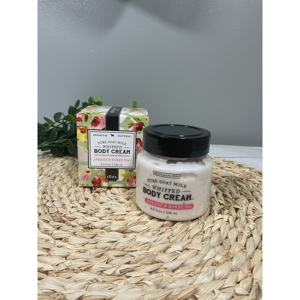 Beekman 1802 Apricot & Honey Tea, Goat Milk Whipped Body Cream 8oz Sealed